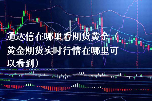 通达信在哪里看期货黄金（黄金期货实时行情在哪里可以看到）_https://www.xmqjcw.com_期货行情_第1张