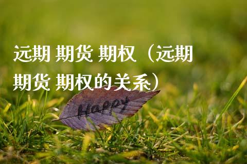 远期 期货 期权（远期 期货 期权的关系）_https://www.xmqjcw.com_期货行情_第1张