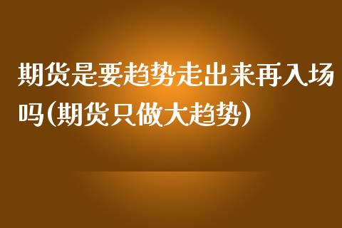 期货是要趋势走出来再入场吗(期货只做大趋势)_https://www.xmqjcw.com_期货百科_第1张