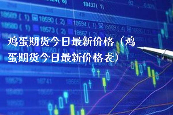鸡蛋期货今日最新价格（鸡蛋期货今日最新价格表）_https://www.xmqjcw.com_期货投资_第1张
