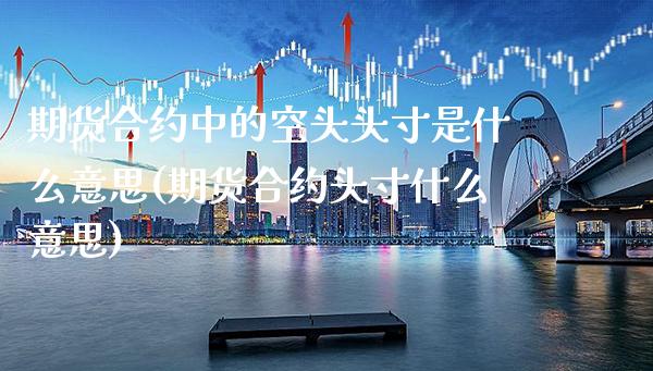 期货合约中的空头头寸是什么意思(期货合约头寸什么意思)_期货百科_第1张_秦聚理财 期货合约中的空头头寸是什么意思(期货合约头寸什么意思)_https://www.xmqjcw.com_期货百科_第1张