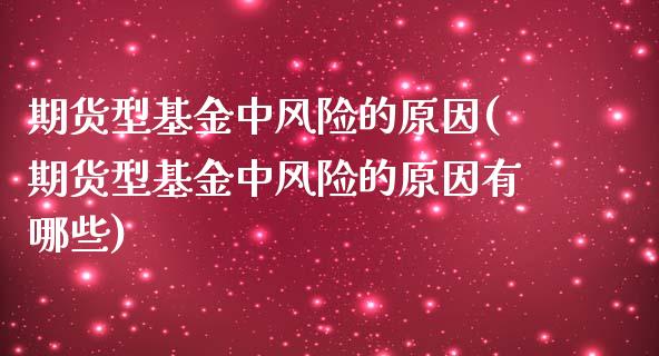 期货型基金中风险的原因(期货型基金中风险的原因有哪些)_https://www.xmqjcw.com_期货投资_第1张