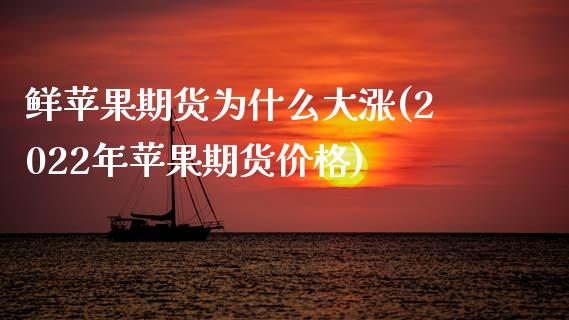 鲜苹果期货为什么大涨(2022年苹果期货价格)_https://www.xmqjcw.com_期货行情_第1张