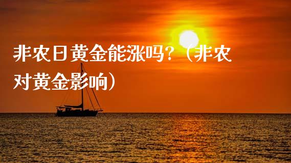 非农日黄金能涨吗?（非农对黄金影响）_https://www.xmqjcw.com_期货行情_第1张