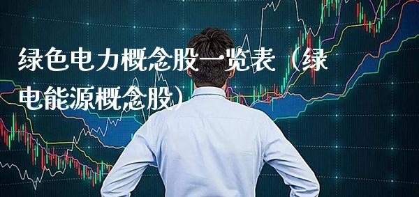 绿色电力概念股一览表（绿电能源概念股）_https://www.xmqjcw.com_股票投资_第1张