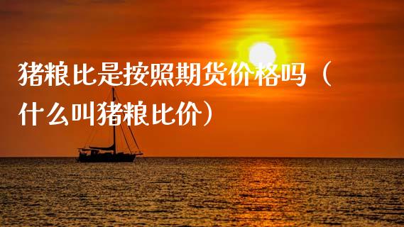猪粮比是按照期货价格吗（什么叫猪粮比价）_https://www.xmqjcw.com_期货投资_第1张