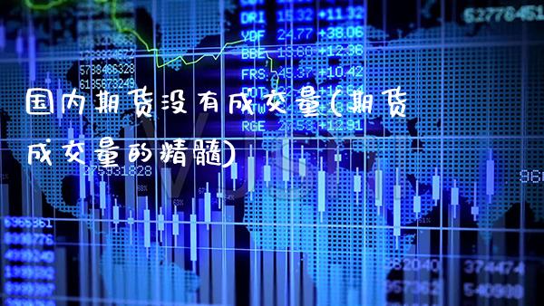 国内期货没有成交量(期货成交量的精髓)_https://www.xmqjcw.com_股票投资_第1张