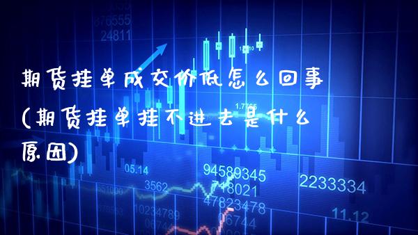 期货挂单成交价低怎么回事(期货挂单挂不进去是什么原因)_https://www.xmqjcw.com_期货百科_第1张
