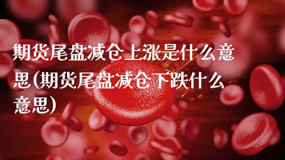 期货尾盘减仓上涨是什么意思(期货尾盘减仓下跌什么意思)_https://www.xmqjcw.com_期货百科_第1张