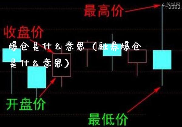 爆仓是什么意思（融券爆仓是什么意思）_https://www.xmqjcw.com_期货投资_第1张