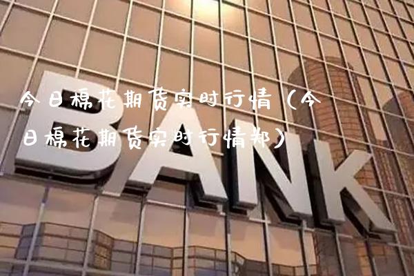 今日棉花期货实时行情（今日棉花期货实时行情郑）_https://www.xmqjcw.com_期货投资_第1张