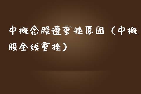 中概念股遭重挫原因（中概股全线重挫）_https://www.xmqjcw.com_股票投资_第1张