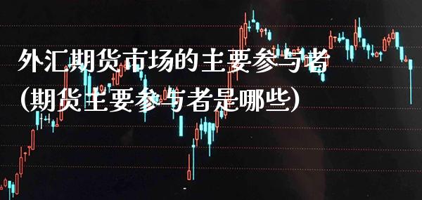 外汇期货市场的主要参与者(期货主要参与者是哪些)_https://www.xmqjcw.com_期货百科_第1张