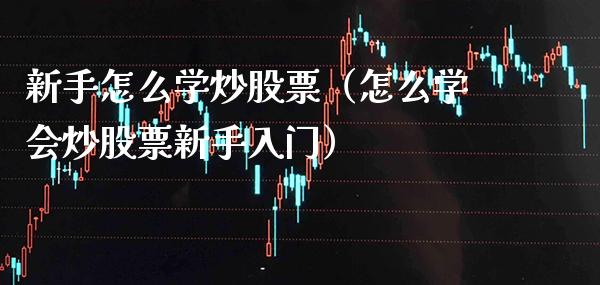 新手怎么学炒股票（怎么学会炒股票新手入门）_https://www.xmqjcw.com_期货投资_第1张