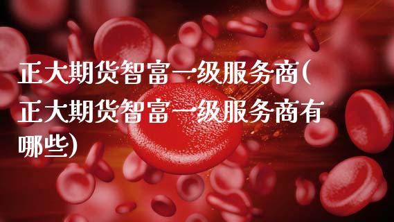 正大期货智富一级服务商(正大期货智富一级服务商有哪些)_https://www.xmqjcw.com_期货投资_第1张
