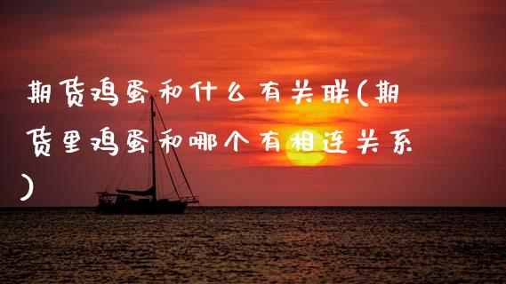 期货鸡蛋和什么有关联(期货里鸡蛋和哪个有相连关系)_https://www.xmqjcw.com_期货投资_第1张