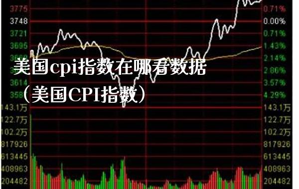 美国cpi指数在哪看数据（美国CPI指数）_https://www.xmqjcw.com_期货投资_第1张