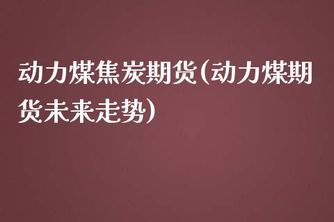 动力煤焦炭期货(动力煤期货未来走势)_https://www.xmqjcw.com_期货百科_第1张