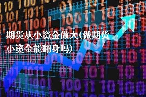 期货从小资金做大(做期货小资金能翻身吗)_https://www.xmqjcw.com_期货百科_第1张