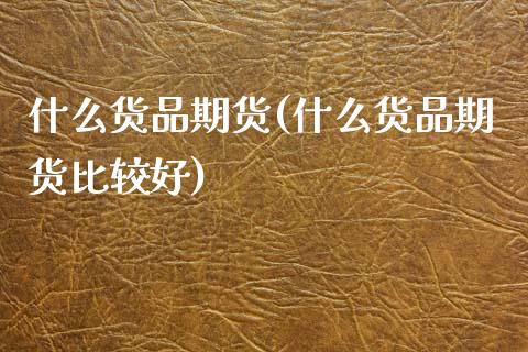 什么货品期货(什么货品期货比较好)_https://www.xmqjcw.com_期货开户_第1张