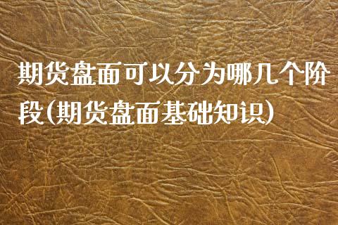 期货盘面可以分为哪几个阶段(期货盘面基础知识)_https://www.xmqjcw.com_期货投资_第1张