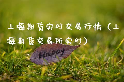 上海期货实时交易行情（上海期货交易所实时）_https://www.xmqjcw.com_期货投资_第1张