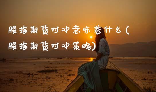 股指期货对冲意味着什么(股指期货对冲策略)_https://www.xmqjcw.com_期货百科_第1张