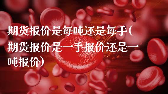 期货报价是每吨还是每手(期货报价是一手报价还是一吨报价)_https://www.xmqjcw.com_期货投资_第1张