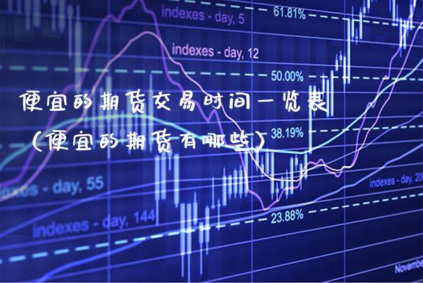 便宜的期货交易时间一览表（便宜的期货有哪些）_https://www.xmqjcw.com_期货直播室_第1张