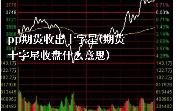 pp期货收出十字星(期货十字星收盘什么意思)_https://www.xmqjcw.com_期货百科_第1张