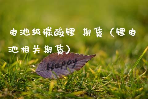 电池级碳酸锂 期货（锂电池相关期货）_https://www.xmqjcw.com_期货投资_第1张