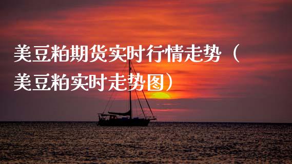 美豆粕期货实时行情走势（美豆粕实时走势图）_https://www.xmqjcw.com_期货投资_第1张