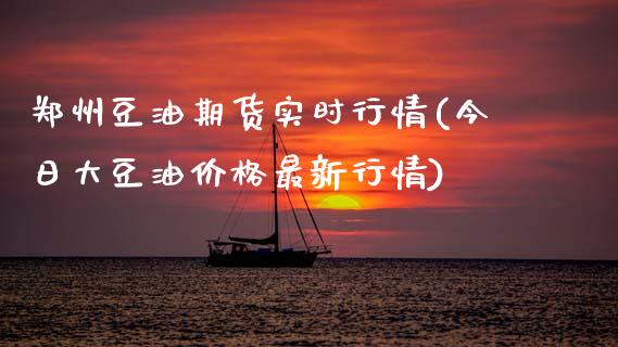 郑州豆油期货实时行情(今日大豆油价格最新行情)_https://www.xmqjcw.com_期货投资_第1张