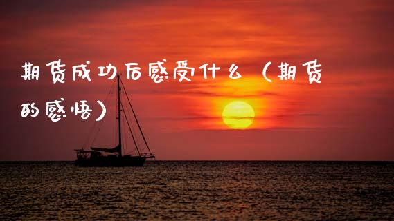 期货成功后感受什么（期货的感悟）_https://www.xmqjcw.com_期货直播室_第1张