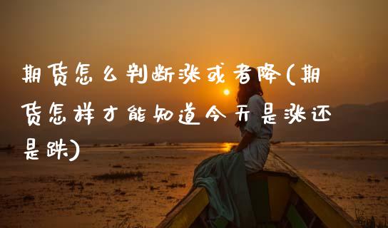 期货怎么判断涨或者降(期货怎样才能知道今天是涨还是跌)_期货百科_第1张_秦聚理财 期货怎么判断涨或者降(期货怎样才能知道今天是涨还是跌)_https://www.xmqjcw.com_期货百科_第1张