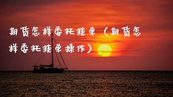 期货怎样委托挂单（期货怎样委托挂单操作）_https://www.xmqjcw.com_期货直播室_第1张