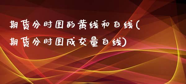 期货分时图的黄线和白线(期货分时图成交量白线)_https://www.xmqjcw.com_期货百科_第1张