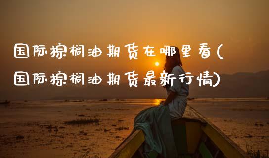 国际棕榈油期货在哪里看(国际棕榈油期货最新行情)_https://www.xmqjcw.com_期货直播室_第1张