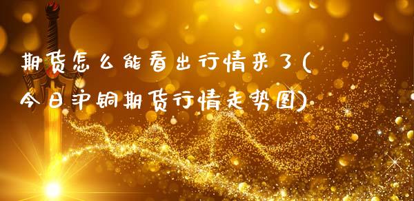 期货怎么能看出行情来了(今日沪铜期货行情走势图)_https://www.xmqjcw.com_期货百科_第1张