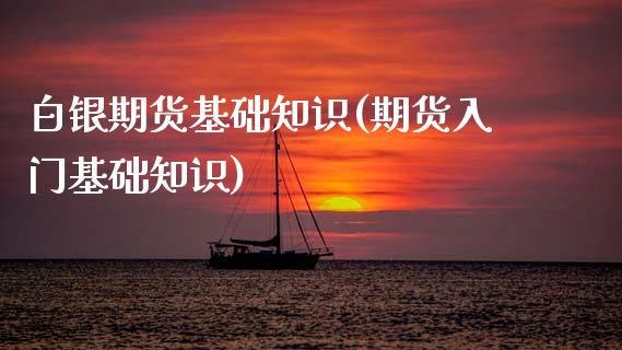 白银期货基础知识(期货入门基础知识)_https://www.xmqjcw.com_期货百科_第1张