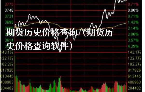 期货历史价格查询（期货历史价格查询软件）_https://www.xmqjcw.com_期货直播室_第1张