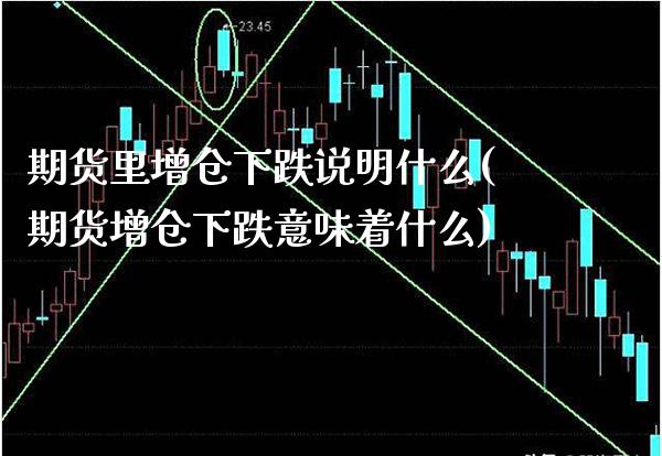 期货里增仓下跌说明什么(期货增仓下跌意味着什么)_https://www.xmqjcw.com_期货行情_第1张