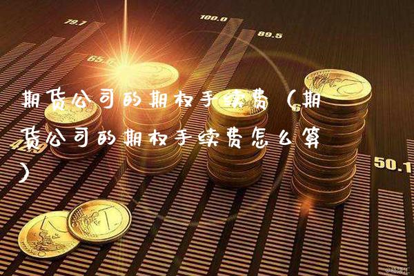 期货公司的期权手续费（期货公司的期权手续费怎么算）_https://www.xmqjcw.com_期货行情_第1张