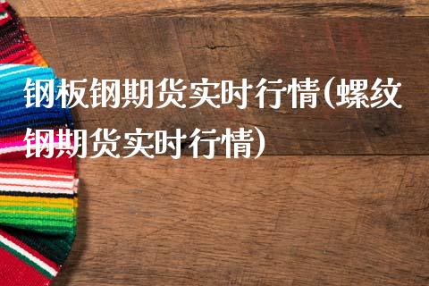 钢板钢期货实时行情(螺纹钢期货实时行情)_https://www.xmqjcw.com_股票投资_第1张