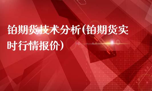 铂期货技术分析(铂期货实时行情报价)_https://www.xmqjcw.com_期货开户_第1张