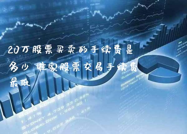 20万股票买卖的手续费是多少 谁家股票交易手续费最低_https://www.xmqjcw.com_股票投资_第1张