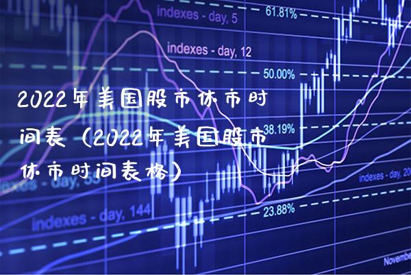 2022年美国股市休市时间表（2022年美国股市休市时间表格）_https://www.xmqjcw.com_期货开户_第1张