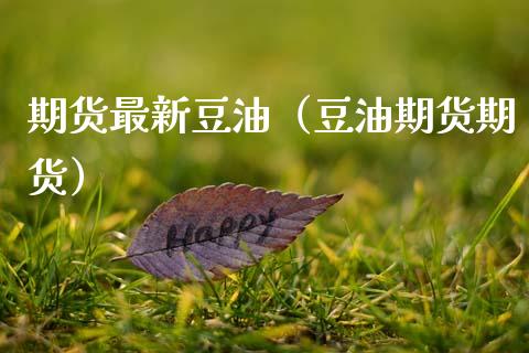 期货最新豆油（豆油期货期货）_https://www.xmqjcw.com_期货投资_第1张