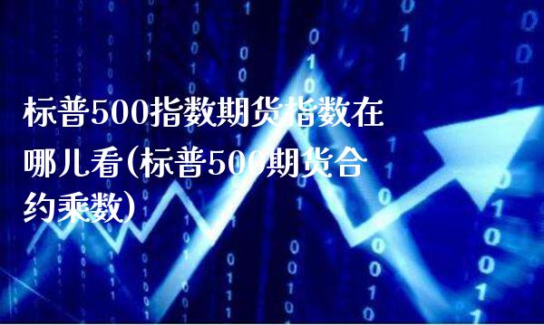 标普500指数期货指数在哪儿看(标普500期货合约乘数)_https://www.xmqjcw.com_期货百科_第1张