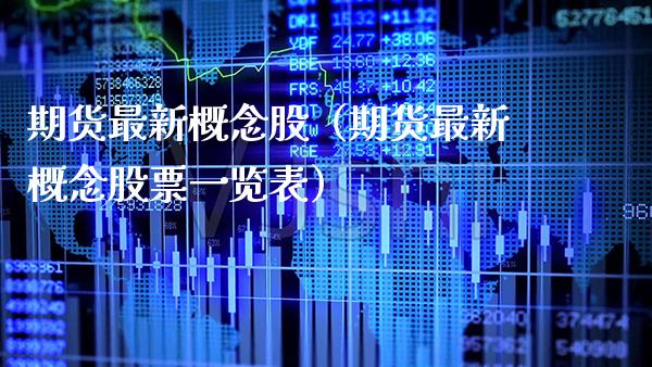 期货最新概念股（期货最新概念股票一览表）_https://www.xmqjcw.com_期货投资_第1张
